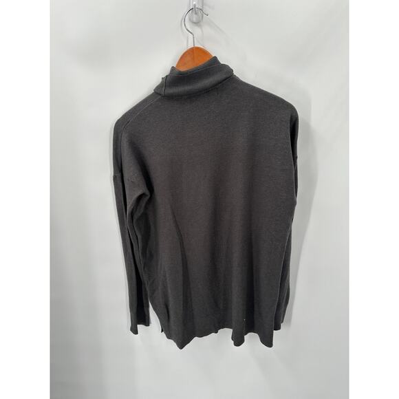 Jolie Gray Turtleneck Cashmere Blend Sweater // S - Picture 7 of 7